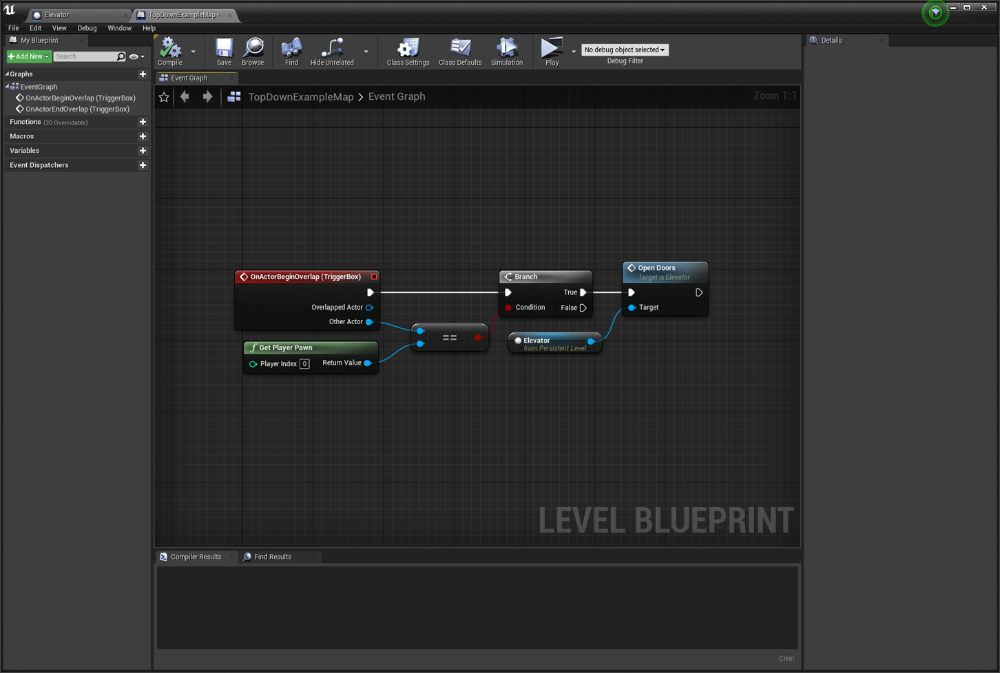 Level Blueprint On Actor Begin Overlap